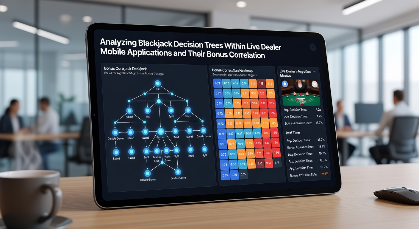 Mobile screen showing live blackjack table with overlaid decision tree recommendations and active bonus progress bar indicating remaining wagering requirement
