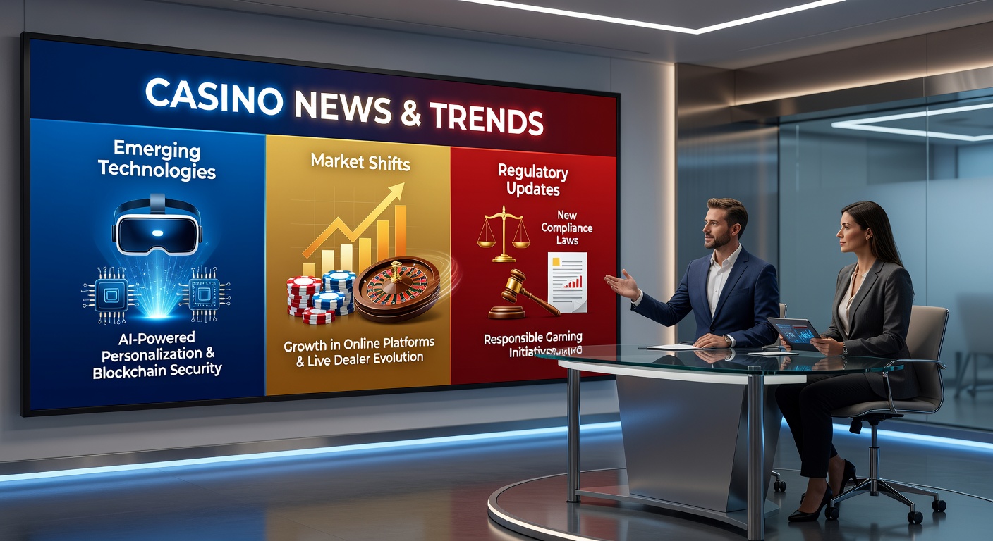 Illustration of casino industry acquisition news with financial charts and gaming properties