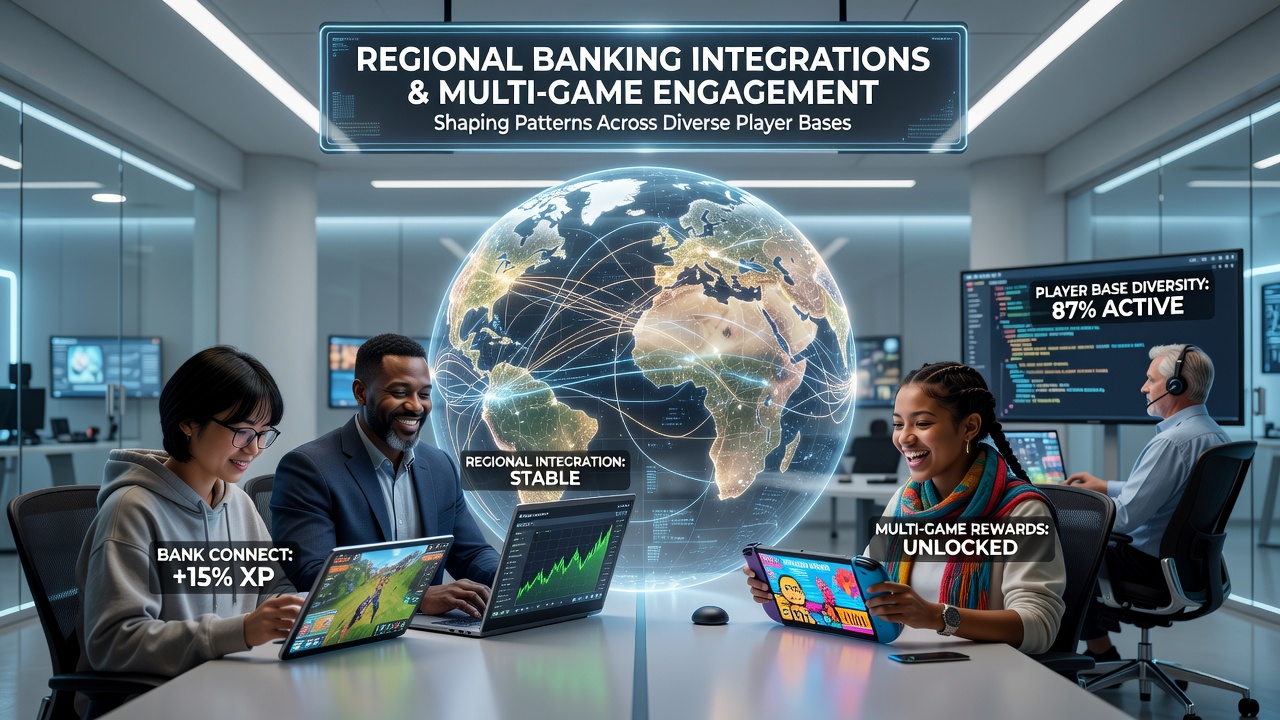Regional banking systems connecting mobile gaming platforms across global markets